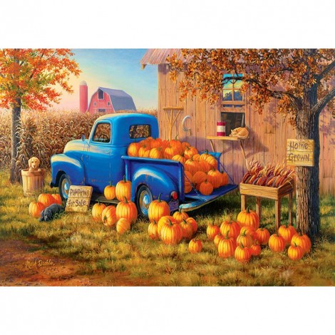 Autumn Harvest - Full Round Diamond Painting