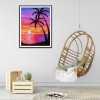 Beach Coconut Tree - Full Round Diamond Painting