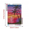 Beach Coconut Tree - Full Round Diamond Painting