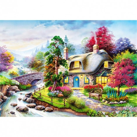 Countryside Scenery - Full Round Diamond Painting