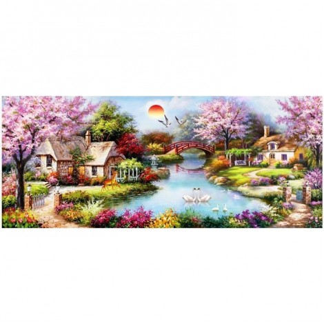Village -Full Round Diamond Painting(50*100cm)