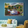 Quiet Village - Full Round Diamond Painting