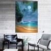 Moonlight Seaview - Full Round Diamond Painting
