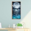 Dolphin Moon-Full Round Diamond Painting