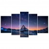 Starry Sky Mountains-Full Round Diamond Painting