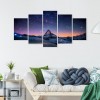 Starry Sky Mountains-Full Round Diamond Painting