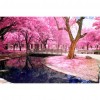 Pink Tree - Full Round Diamond Painting (50*40cm)