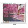 Pink Tree - Full Round Diamond Painting (50*40cm)