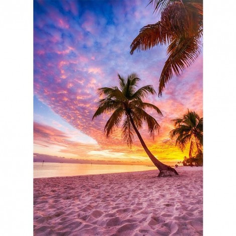 Beautiful Seaside Sky Scene - Full Round Diamond Painting