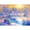 Snow Scenery Home - Full Round Diamond Painting