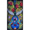 Flower Guitar - Full Round Diamond Painting(85x45cm)