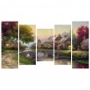 5pcs/set View- Full Round Diamond Painting(95*45cm)