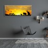Animals Sunset - Full Round Diamond Painting(70x30cm)