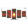 5pcs/set Sunrise - Full Round Diamond Painting(95*45cm)