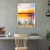 Sunset By The Lake - Full Round Diamond Painting