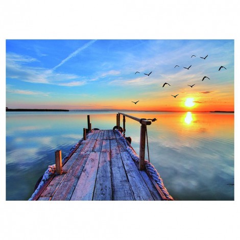 Beautiful Lake - Full Round Diamond Painting