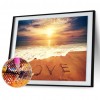 Beach LOVE - Crystal Rhinestone Diamond Painting
