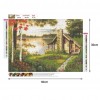 Lakeside House - Full Round Diamond Painting