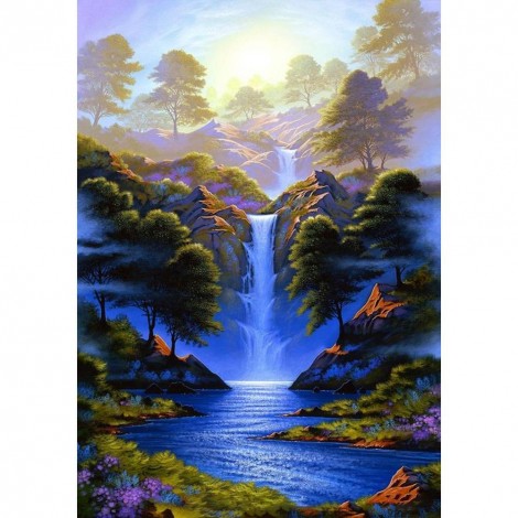 Waterfall - Full Round Diamond Painting