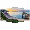 5pcs/set Coastal - Full Round Diamond Painting (95*45cm)