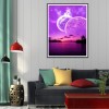 Purple Moon - Full Round Diamond Painting