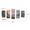 5pcs/set Coastal - Full Round Diamond Painting (95*45cm)