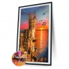 Castle by the Sea - Full Round Diamond Painting