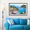 Seaside Town - Partial Round Diamond Painting