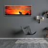 Lion Sunset - Full Round Diamond Painting(70x30cm)