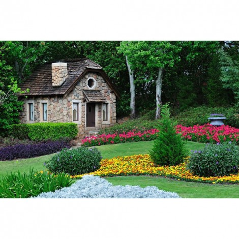 Village House - Full Round Diamond Painting