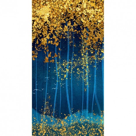 Forest Abstract - Full Round Diamond Painting(85x45cm)