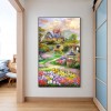 Nature Garden House - Full Round Diamond Painting