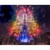 Fireworks Light Up the Tower- Full Round Diamond Painting