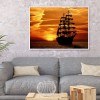 Fantasy Ship- Full Round Diamond Painting