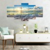 5pcs/set Beach - Full Round Diamond Painting(95*45cm)