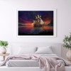 Fantasy Ship- Full Round Diamond Painting