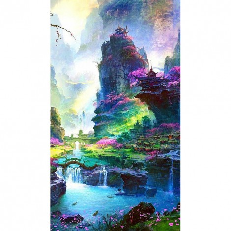 Idyllic Landscape - Full Round Diamond Painting