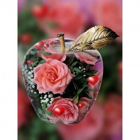 Apple Landscape- Full Round Diamond Painting