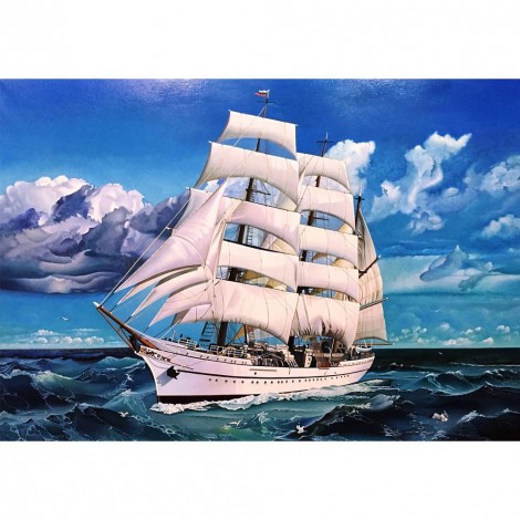 Ocean Ship - Full Round Diamond Painting