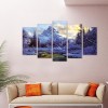 5pcs/set Snow Mountain - Full Round Diamond Painting (95*45cm)