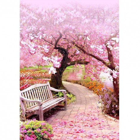 Cherry Blossom Chair - Full Square Diamond Painting(40*50cm)