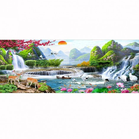Waterfall - Full Round Diamond Painting(80x30cm)