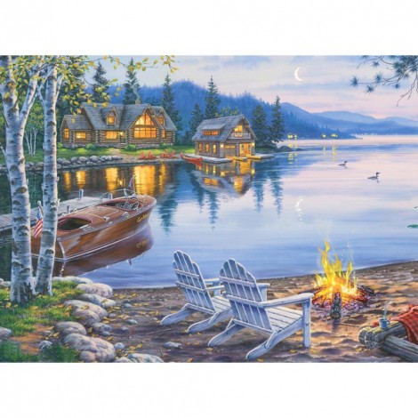 Lakeside - Full Square Diamond Painting(40x50cm)