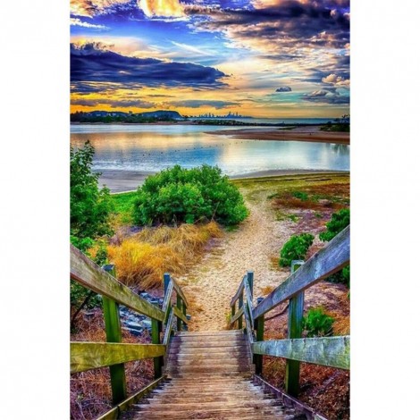 Lake - Full Round Diamond Painting