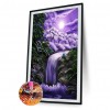 Moonlight Waterfall- Full Round Diamond Painting