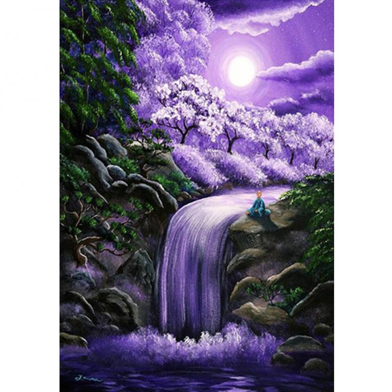 Moonlight Waterfall-...