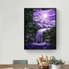 Moonlight Waterfall- Full Round Diamond Painting