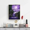 Moonlight Waterfall- Full Round Diamond Painting