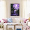 Moonlight Waterfall- Full Round Diamond Painting