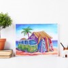 Beach House - Crystal Rhinestone Diamond Painting